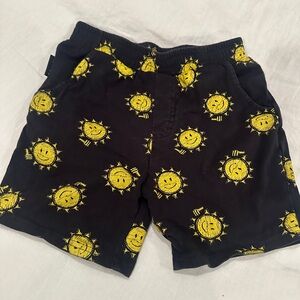 Dot Australia Sunny Smiles Kids' Shorts in Black and Yellow